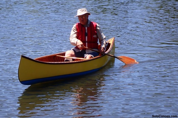 wooden canoe